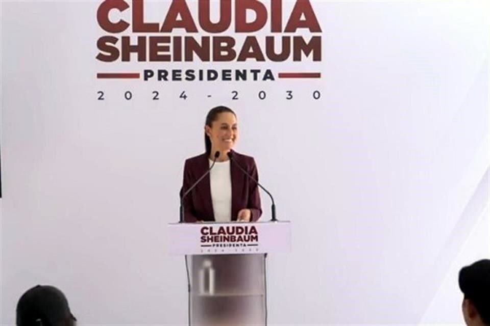 Claudia Sheinbaum, virtual  Presidenta electa, realizó una conferencia de prensa más en su casa de transición.