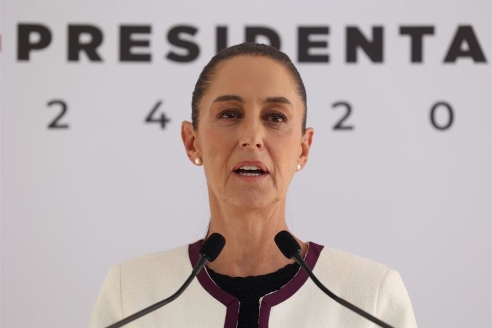 Claudia Sheinbaum, Presidenta electa de México, en conferencia de prensa.