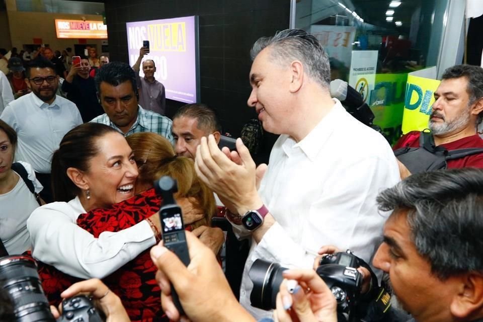 Claudia Sheinbaum y Waldo Fernández.