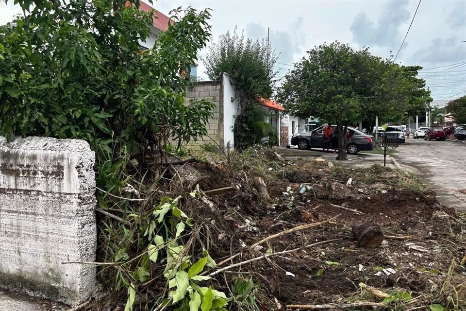 Daños provocados por las intensas lluvias en la capital quintanarroense.