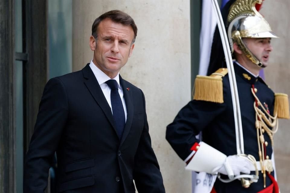 El Presidente Emmanuel Macron en el Palacio Presidencial en Paris, el 17 de junio del 2024.