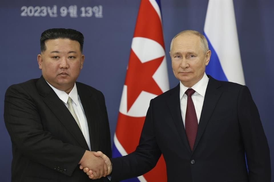 El Presidente ruso Vladimir Putin junto al líder norcoreano Kim Jong Un, el 13 de septiembre del 2023.