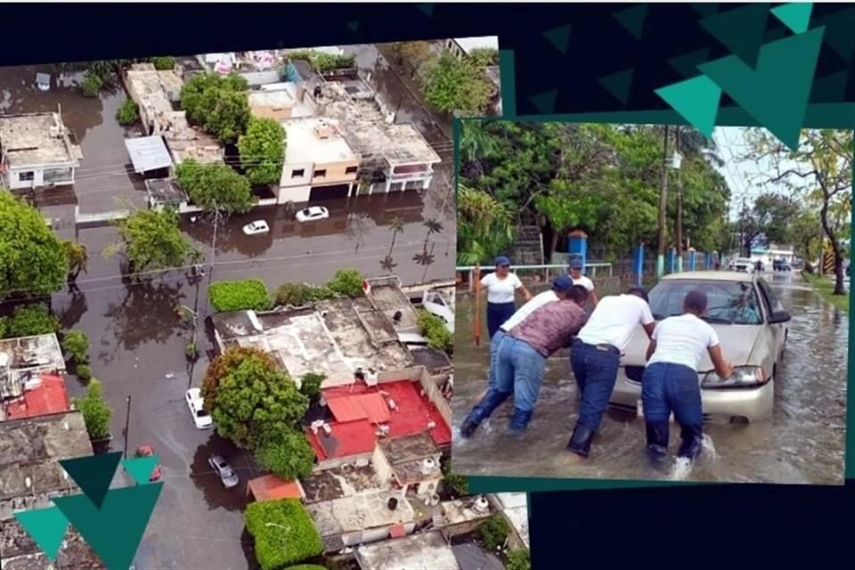 Tras varias afectaciones durante el fin de semana, el Gobierno de QR informó que este lunes siguen inundaciones en varias colonias de Chetumal, al sur de la entidad, tras intensas lluvias.