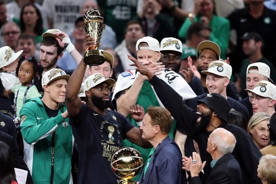 Jaylen Brown fue nombrado el MVP de las Finales, luego de promediar 20.8 puntos, 5.4 rebotes y 5.0 asistencias.