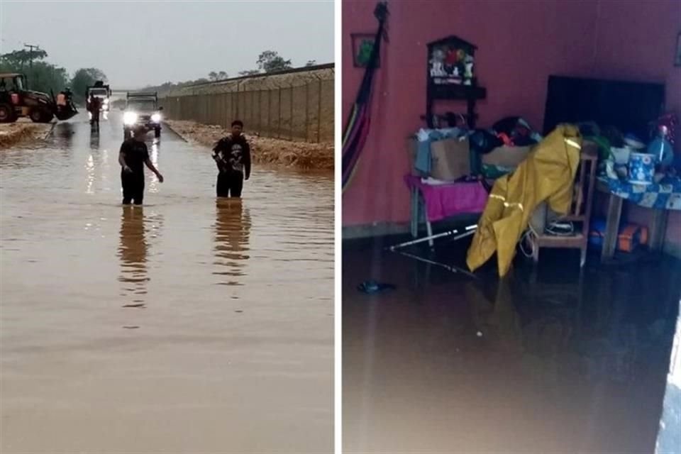 El Gobierno de Campeche alertó por lluvias fuertes durante las próximas horas debido al paso del potencial ciclón, el cual ya ha causado inundaciones.