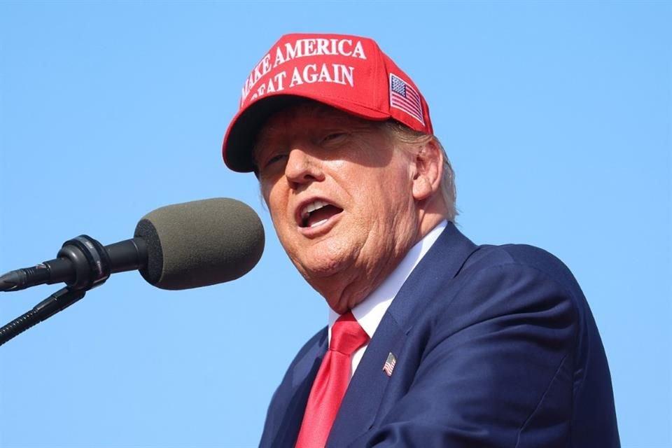 El ex Presidente Donald Trump durante un evento en Wisconsin, el 18 de junio del 2024.