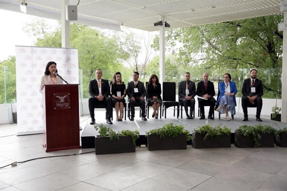 Lilia Mónica López Benítez, consejera de la Judicatura Federal, presidió en Aguascalientes la Décima Primera Sesión del Encuentro Nacional para una Agenda de Seguridad y Justicia.