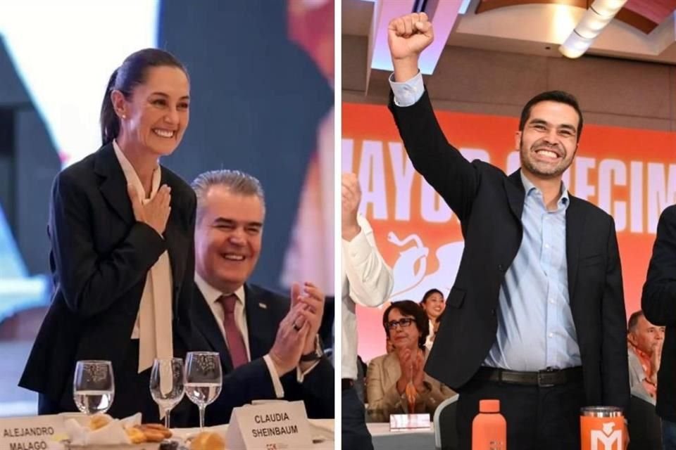 Jorge Máynez, ex candidato presidencial de MC, dijo que la discusión de la reforma al Poder Judicial no le toca a AMLO, sino a Sheinbaum.