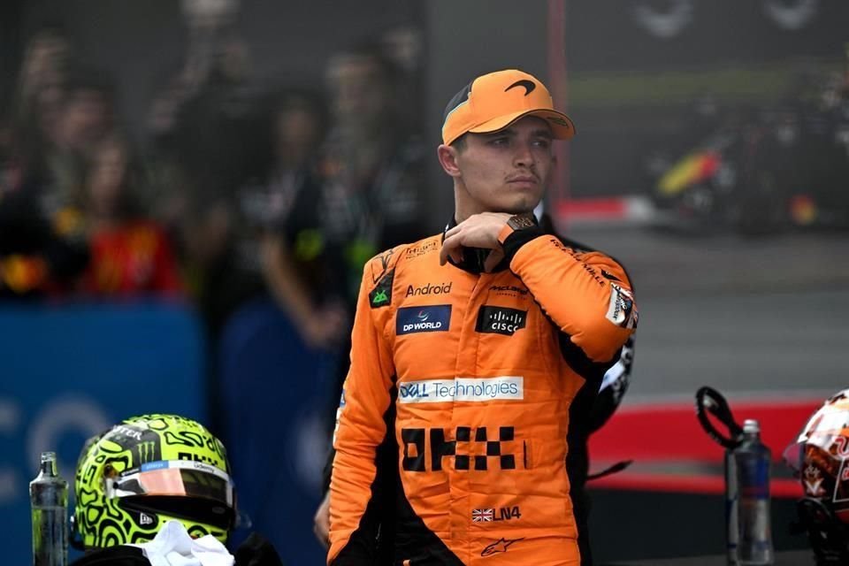 En España, Lando Norris intentó ganarle la batalla a Max Verstappen, pero al final tuvo que conformarse de nuevo con el segundo puesto.