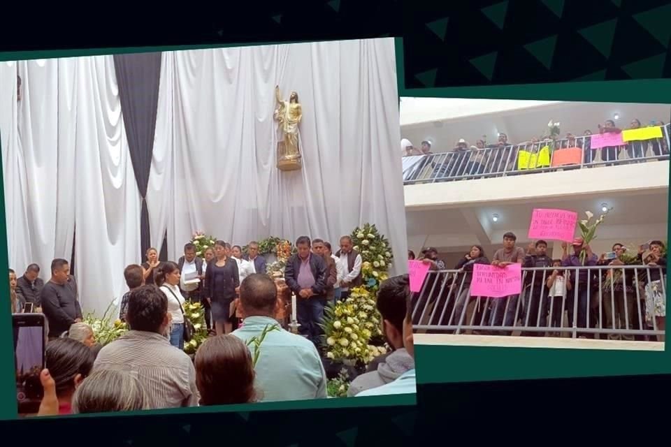 Acasio Flores, Edil de Malinaltepec, Guerrero, recibió un homenaje póstumo en el Ayuntamiento del municipio este lunes 24 de junio.