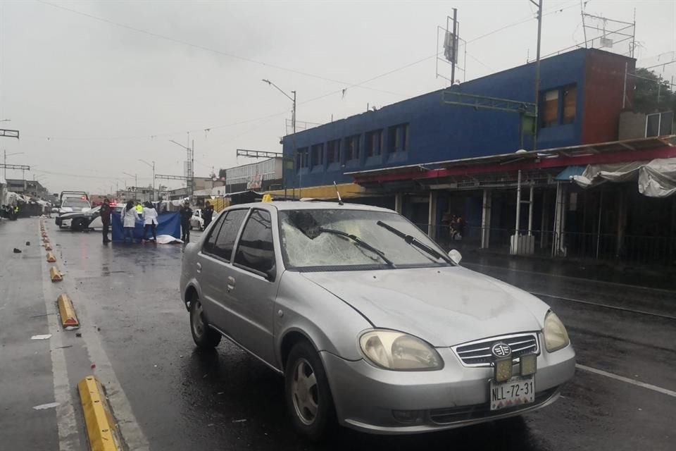 El accidente ocurrió cuando el peatón intentaba cruzar Eje 1 Norte Héroe de Granaditas frente a la estación Lagunilla de la Línea B del Metro.