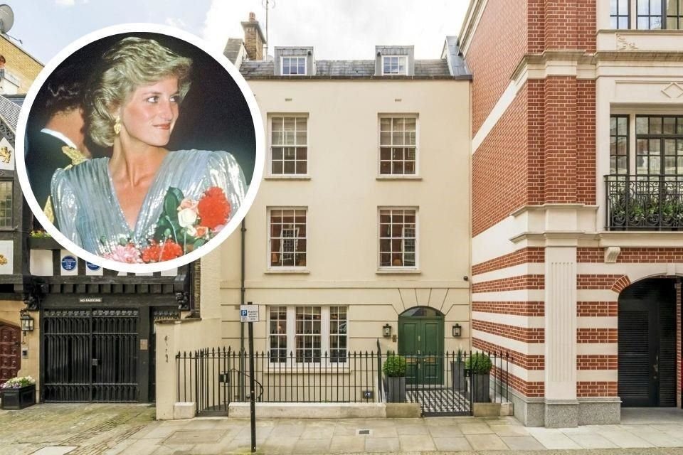 La casa familiar de la Princesa Diana, ubicada en Mayfair, Londres, fue puesta a la venta por 13.9 mdd.