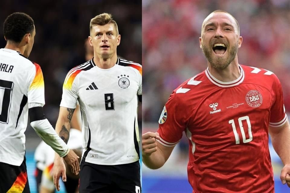 Alemania busca dar el primer paso en la fase final de la Eurocopa 2024 ante Dinamarca, que busca dar la campanada.