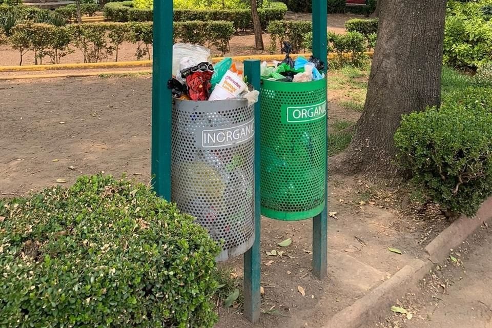 'Justo cuando hubo cambios en Gobierno es que empezó el abandono en los parques; los botes de basura son pequeños, por lo que, tan sólo un día de retraso en las jornadas de limpia, afecta demasiado'.