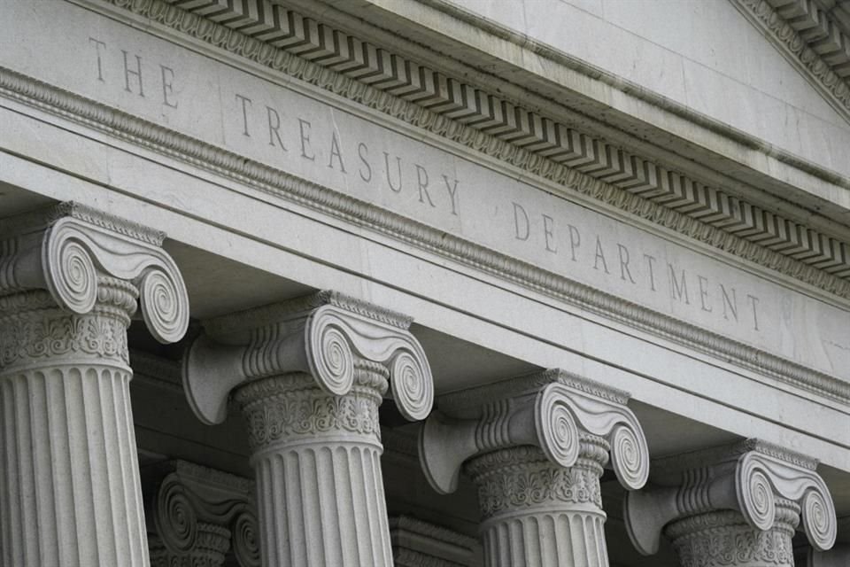El edificio del Departamento del Tesoro visto el 4 de mayo del 2021.