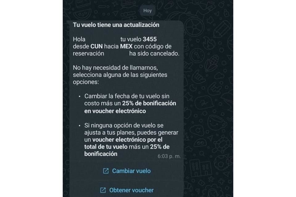 Algunas líneas aéreas ya empezaron a reportar a sus clientes sobre las cancelaciones de operaciones debido al paso del 'Beryl' por la Península de Yucatán.