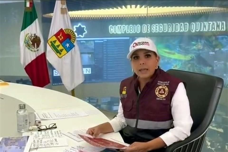 La Gobernadora de Quintana Roo, Mara Lezama informó que 5 municipios se encuentran en alerta roja.