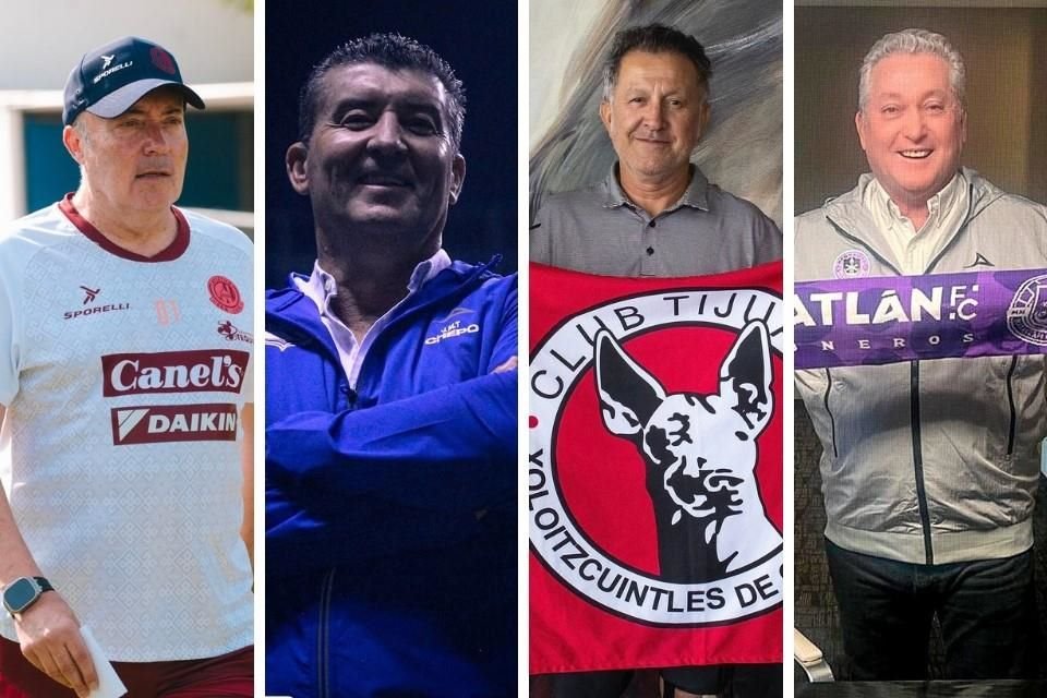 Doménec Torrent, 'Chepo', Víctor Manuel Vucetich y Juan Carlos Osorio engalanan las bancas de la Liga MX en el inicio de un nuevo torneo.