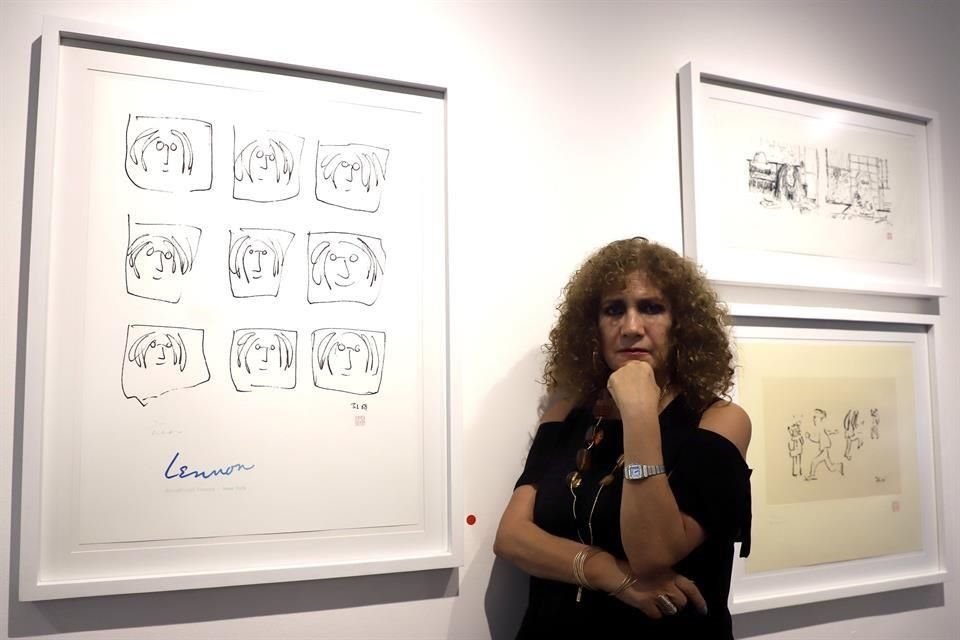 La galerista Lourdes Sosa recuerda que la faceta de Lennon como artista plástico se desarrolló siempre en paralelo a su carrera musical, pero en silencio.