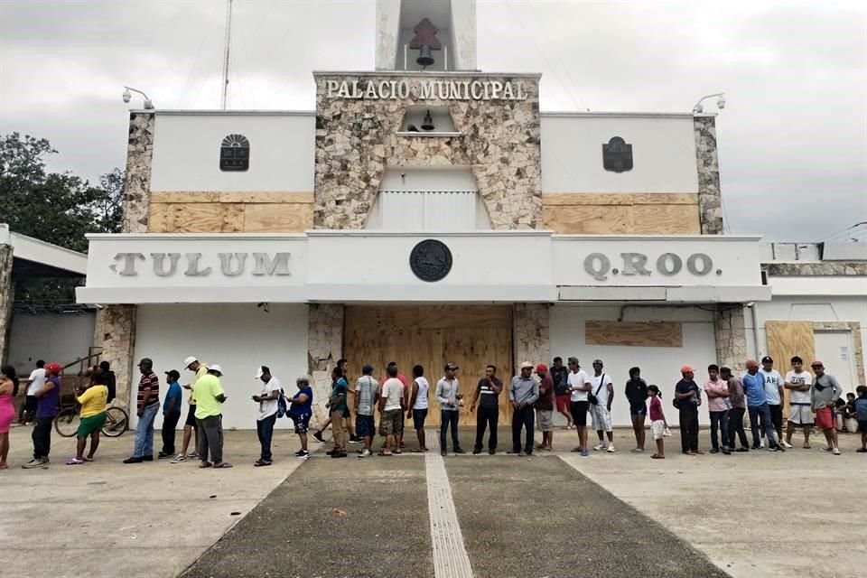 La cocina comunitaria fue instalada en inmediaciones del Palacio Municipal.