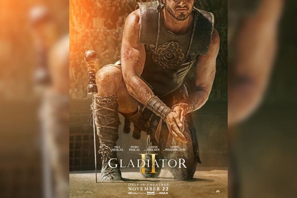 El primer póster oficial de 'Gladiador II' muestra a Paul Mescal como Lucius, preparándose para una batalla en el filme de Ridley Scott.