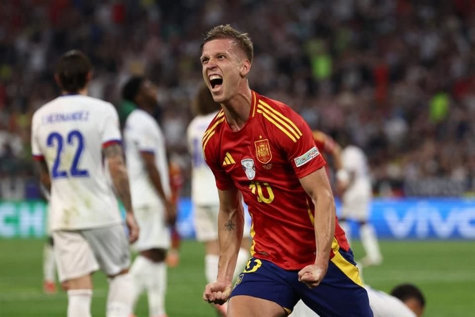 Dani Olmo marcó el tanto del triunfo.