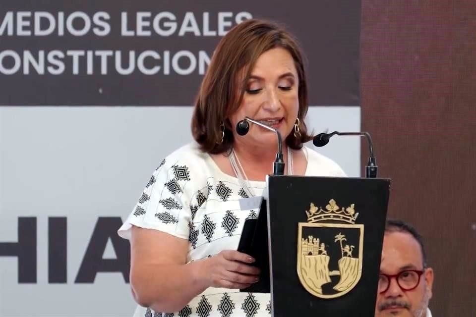 La ex candidata presidencial dijo que está a favor de una reforma al Poder Judicial, pero sin odio y sin venganza.