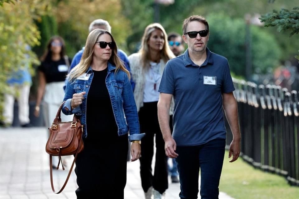 Ryan Roslansky, CEO de LinkedIn y Leigh Roslansky.