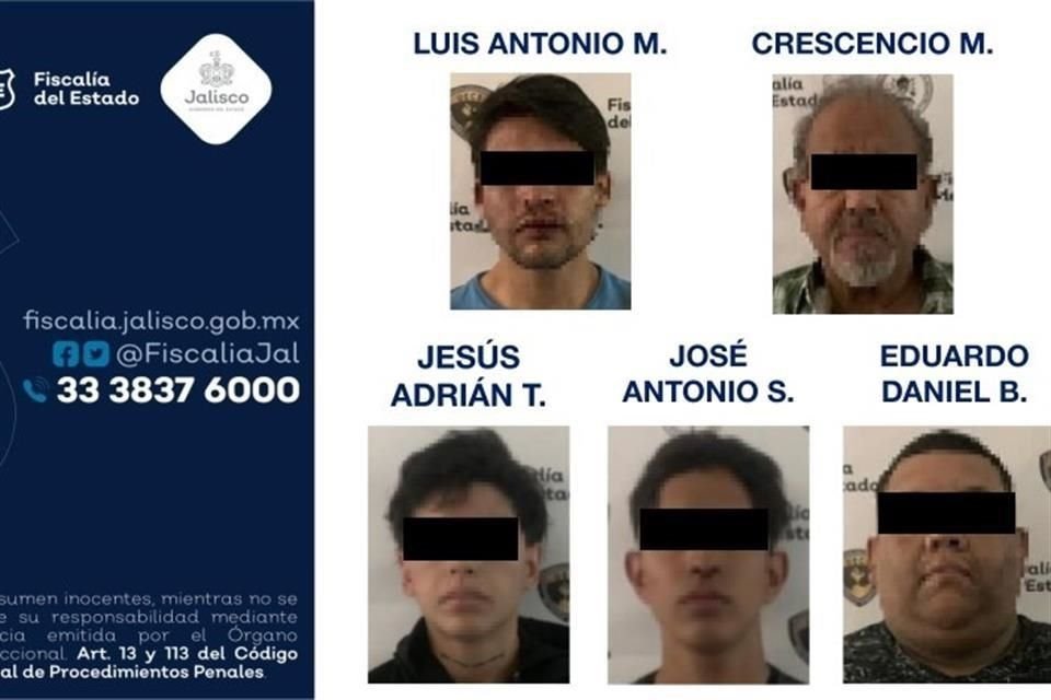 En distintos hechos fueron detenidos cinco presuntos integrantes de una banda de secuestradores que ya están a disposición de un juez, informó la Fiscalía este jueves.