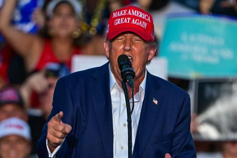 El ex Presidente Donald Trump durante un evento de campaña en Florida el 9 de julio del 2024.