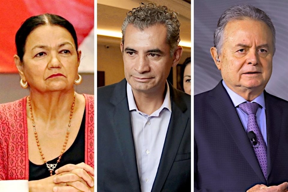 (De izquierda a derecha) Dulce María Sauri, Enrique Ochoa y Pedro Joaquín Coldwell impulsaron la impugnación contra la Asamblea Nacional tricolor.