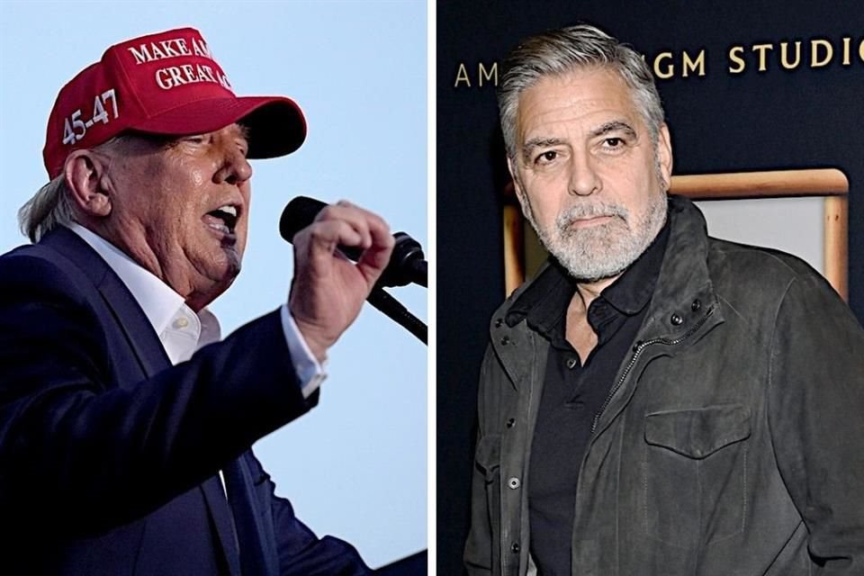 Donald Trump respondió a George Clooney, tras opinar que Biden debería a renunciar a la candidatura de EU.