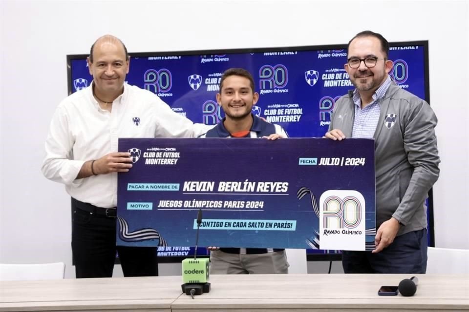 Kevin Berlín será apadrinado por Rayados en su sueño olímpico.