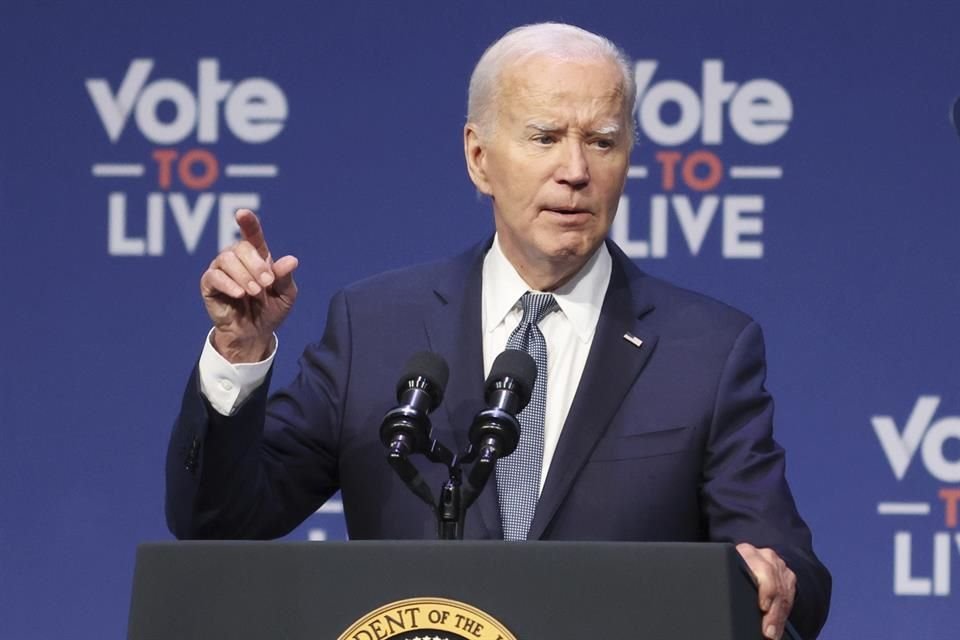 El Presidente Joe Biden durante una cumbre el 16 de julio del 2024 en Las Vegas.