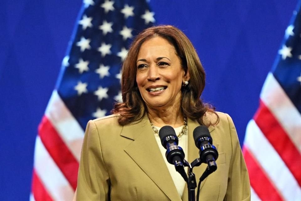 La Vicepresidenta Kamala Harris durante un evento en Pensilvania el 13 de julio del 2024.