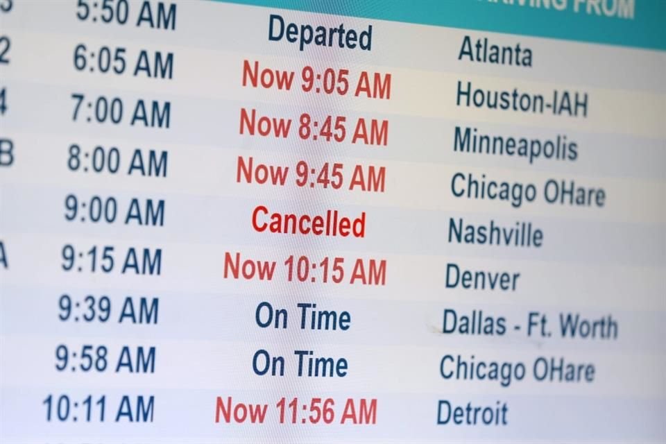 Más de mil vuelos internacionales se han cancelado este viernes por el fallo informático global.