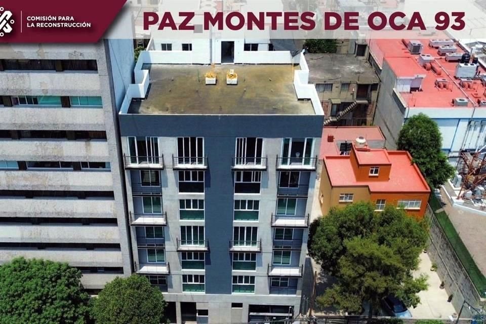 Siete años después del 19-S, familias damnificadas de Paz Montes de Oca 93, volvieron a sus hogares en la Alcaldía Benito Juárez.