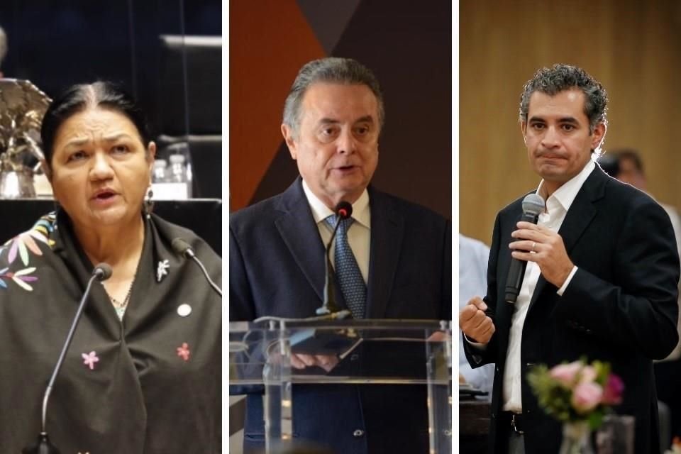 Dulce María Sauri, Pedro Joaquín Coldwell y Enrique Ochoa Reza, ex dirigentes del PRI, advierten que darán la pelea para impedir que Alejandro Moreno 'secuestre' la presidencia del partido.