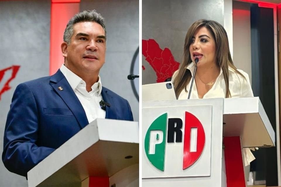 Alejandro 'Alito' Moreno y Lorena Piñón los contendientes por la dirigencia nacional del PRI. 