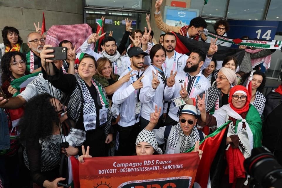 Los ocho deportistas de la delegación palestina llegaron a París y su intención, más allá de ganar medallas, es dar un mensaje al mundo.