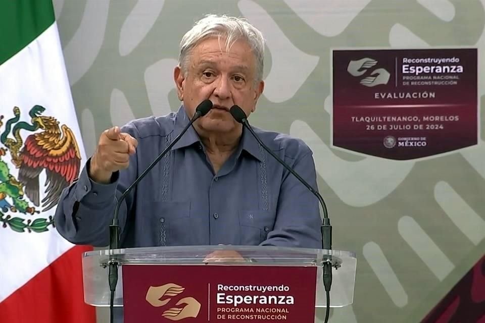 El Presidente Andrés Manuel López Obrador encabezó la Evaluación del Programa Nacional de Reconstrucción en Tlaquiltenango, Morelos.