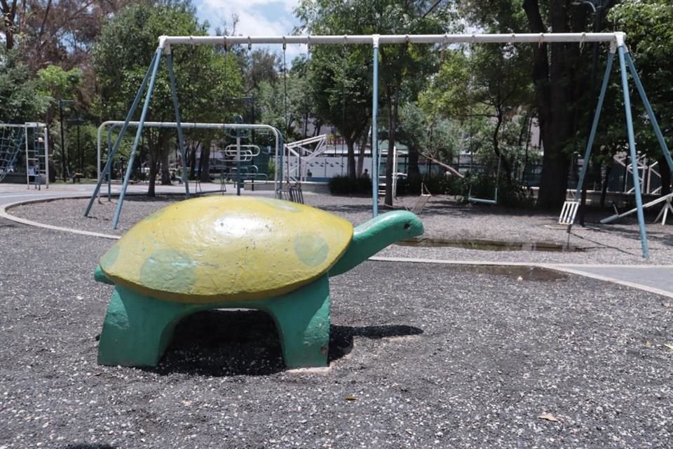 Las renovaciones en el Jardín Pushkin han mantenido las figuras zoomorfas que fueron realizadas en 1969 por el arquitecto Alberto Pérez Soria.