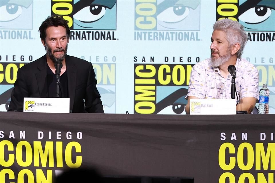 Keanu Reeves and Matt Kindt discussed 'BRZRKR': The Immortal Saga Unleashed, a comic book series they created and wrote, illustrated by Ron Garney.