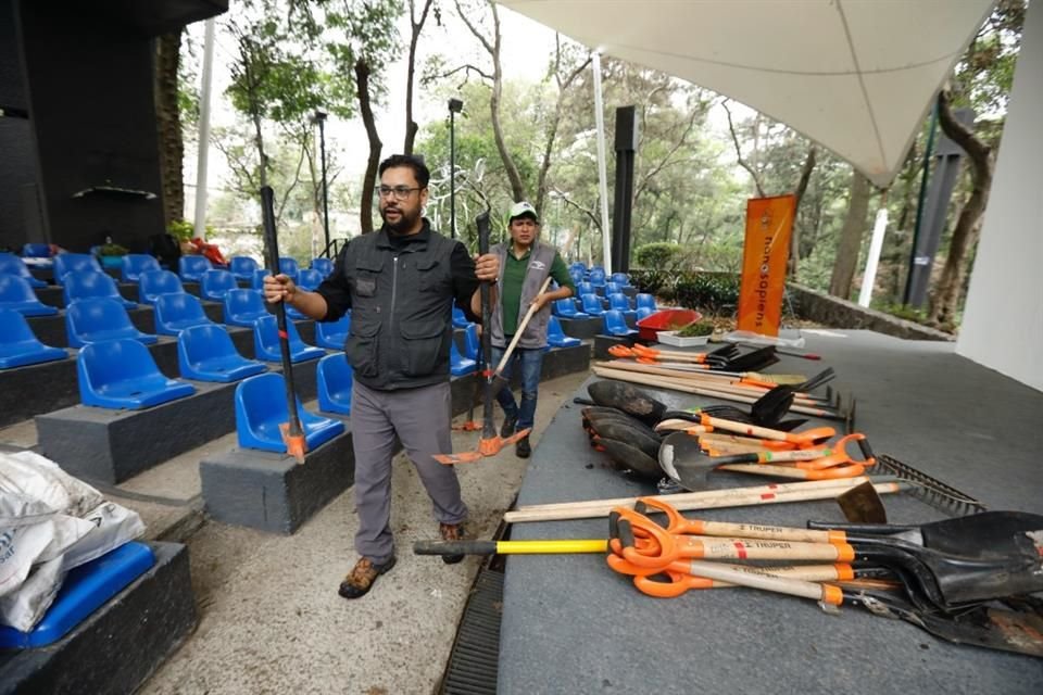 El jardín polinizador en el Parque Hundido será gestionado por los habitantes de la zona.