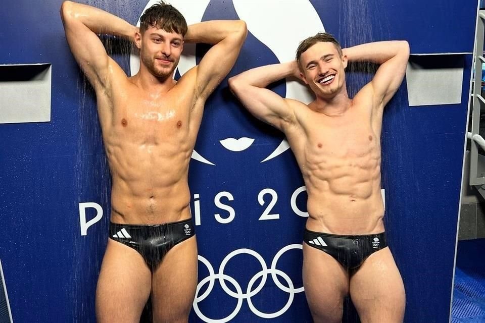 Varios atletas olímpicos, como Jack Laugher (der.) y Noah Williams, generan ingresos en la plataforma de adultos OnlyFans para pagarse sus gastos.