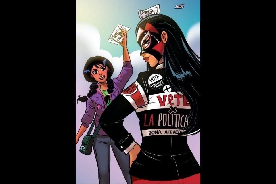 Acompañada por un grupo de artistas latinos, la chicana Kayden Phoenix cumplió su sueño: crear un universo de heroínas en 'A la Brava'.