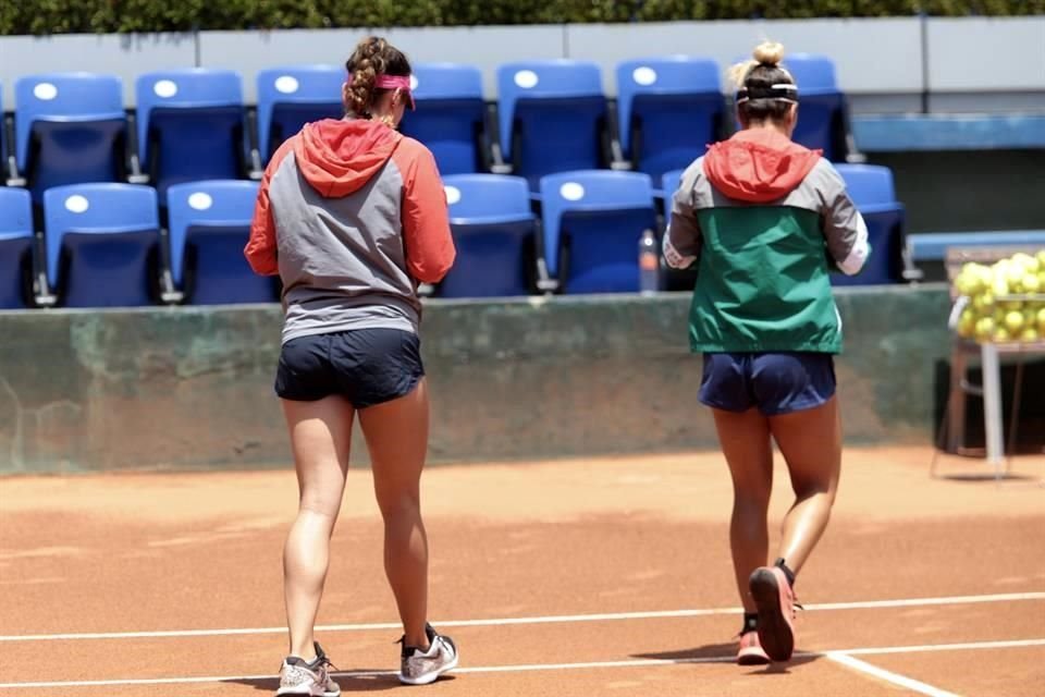 Renata Zarazúa y Giuliana Olmos no pudieron ante las españolas y quedaron fuera.