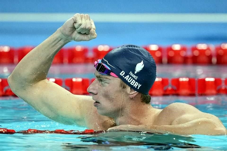 David Aubry buscará sumar una medalla más en la natación para Francia, luego del oro y récord de Léon Marchand.