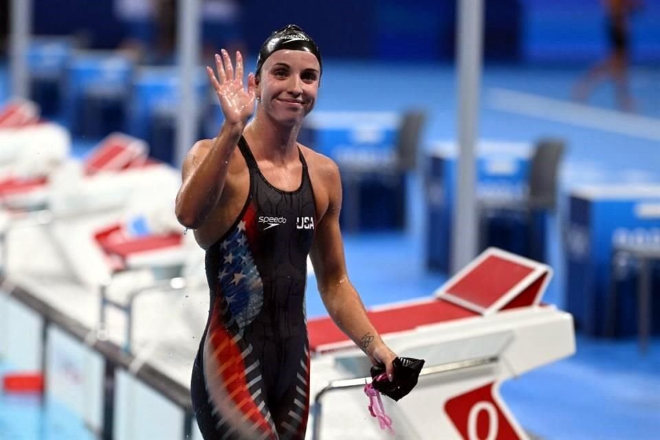 Regan Smith, poseedora del récord mundial en los 100 metros espalda, es una de las candidatas a ganar el oro olímpico en París 2024.