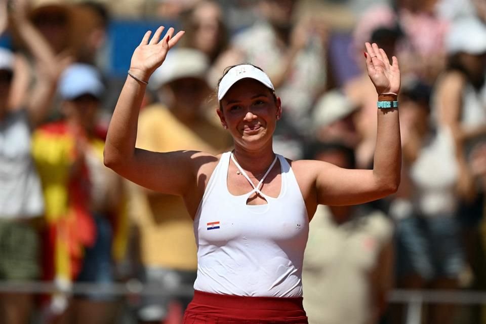 Donna Vekic se alzó con la victoria en la pista parisina.